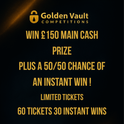 WIN £150 Main Cash Prize Plus 50/50 Chance of an Instant Win!🎉CONGRATULATIONS MELISSA NANCARROW🎉